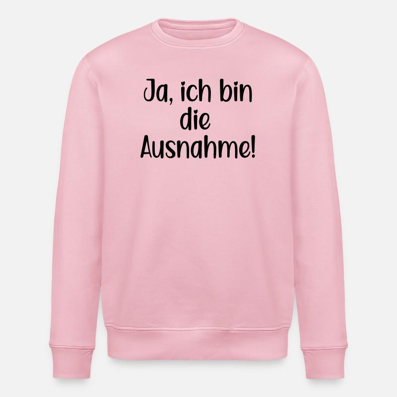 AUSNAHME SPRÜCHE - Stanley/Stella Unisex Bio-Sweatshirt ROLLER - Hellrosa