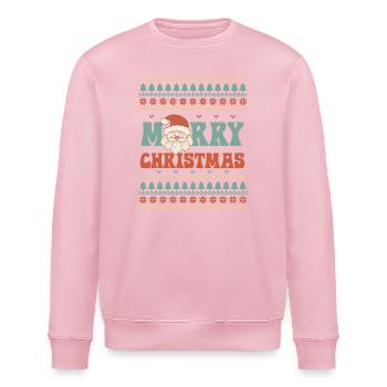 Hässlicher Weihnachtspullover - Stanley/Stella Unisex Bio-Sweatshirt ROLLER - Hellrosa - Vorne - Nik (191cm)