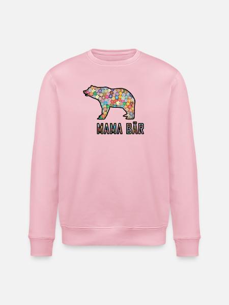 Mama Bär - Stanley/Stella Unisex Bio-Sweatshirt ROLLER - Hellrosa
