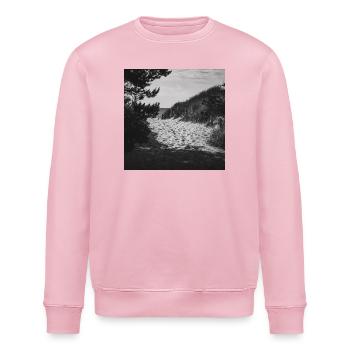 Strandzugang Weststrand Prerow Ostsee Darß Poster - Stanley/Stella Unisex Bio-Sweatshirt ROLLER - Hellrosa - Vorne - Nik (191cm)