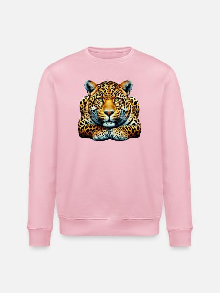 Leopard - Stanley/Stella Unisex Bio-Sweatshirt ROLLER - Hellrosa