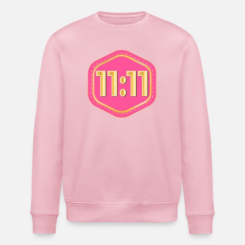 GLÜCKSZAHL ELF - Stanley/Stella Unisex Bio-Sweatshirt ROLLER - Hellrosa
