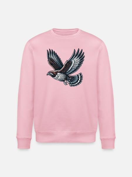 Bussard - Stanley/Stella Unisex Bio-Sweatshirt ROLLER - Hellrosa