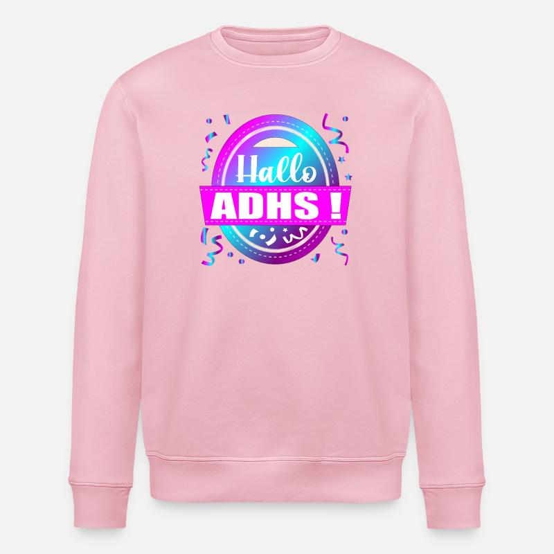HALLO ADHS PARTY - Stanley/Stella Unisex Bio-Sweatshirt ROLLER - Hellrosa