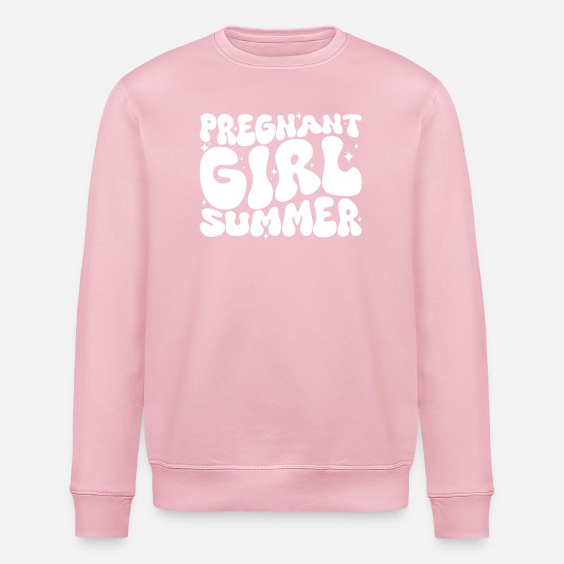 Fille enceinte Été - Sweat bio ROLLER Stanley/Stella Unisexe - rose pâle