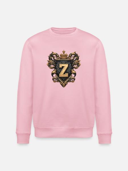 Z Buchstabe Name Krone - Stanley/Stella Unisex Bio-Sweatshirt ROLLER - Hellrosa