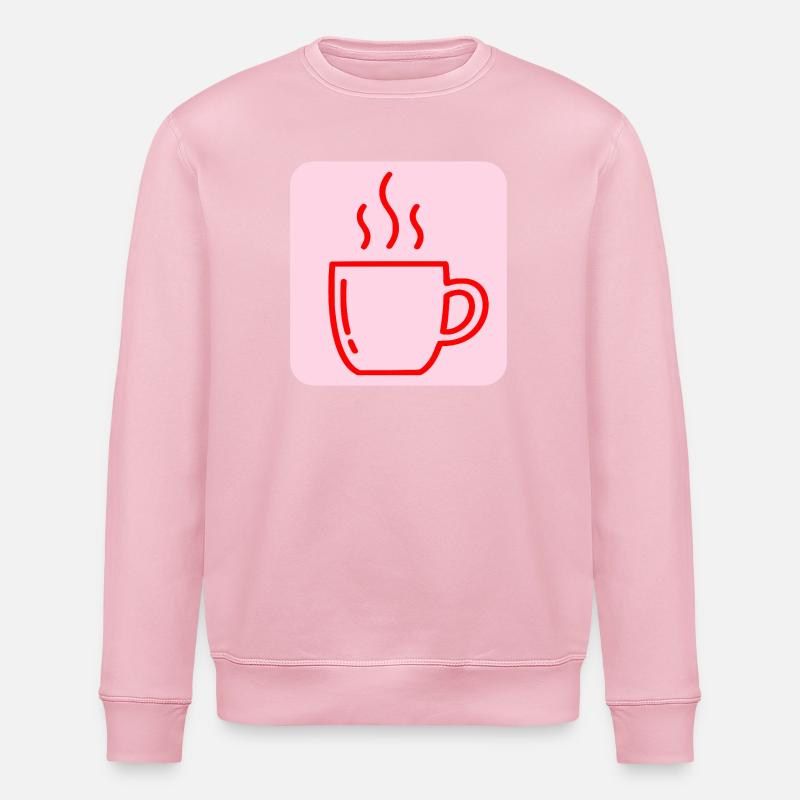 KAFFEE TASSE KAFFEETRINKERIN - Stanley/Stella Unisex Bio-Sweatshirt ROLLER - Hellrosa