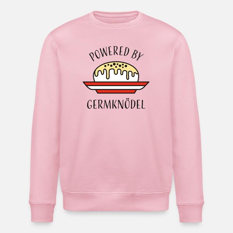 Powered by Germknödel - Stanley/Stella Unisex Bio-Sweatshirt ROLLER - Hellrosa