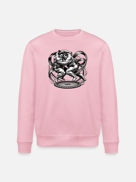 Sumo Ringer im Duell - Stanley/Stella Unisex Bio-Sweatshirt ROLLER - Hellrosa
