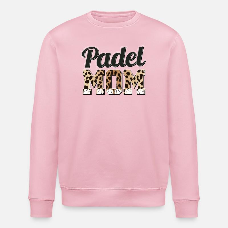Léopard chandail Padel Mom - Sweat bio ROLLER Stanley/Stella Unisexe - rose pâle