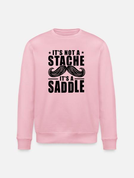 Schnurrbart, es ist kein Schnurrbart - Stanley/Stella Unisex Bio-Sweatshirt ROLLER - Hellrosa