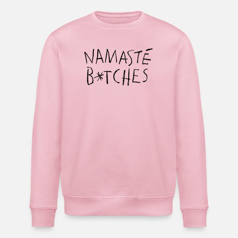 namasté black - Stanley/Stella Unisex Bio-Sweatshirt ROLLER - Hellrosa