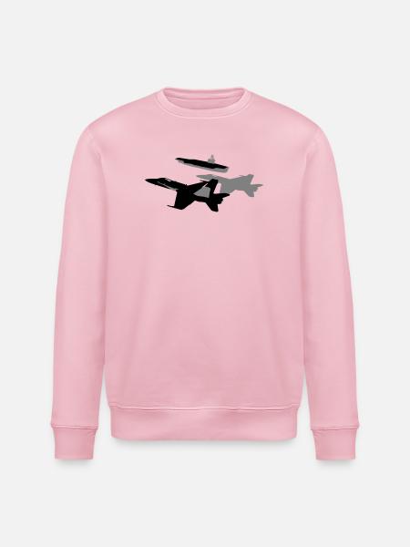 Silhouetten Jets - Stanley/Stella Unisex Bio-Sweatshirt ROLLER - Hellrosa
