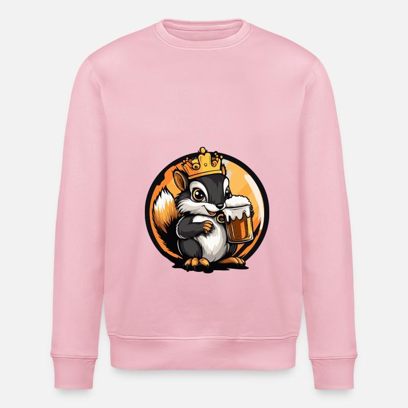 Eichhörnchen Bier - Stanley/Stella Unisex Bio-Sweatshirt ROLLER - Hellrosa