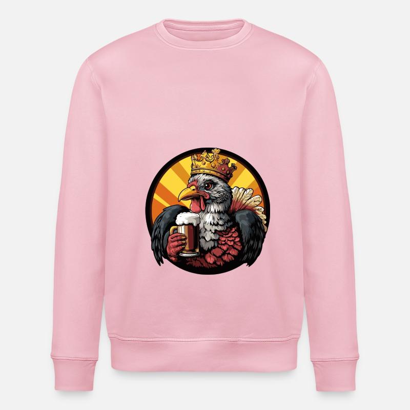 Truthahn Bier - Stanley/Stella Unisex Bio-Sweatshirt ROLLER - Hellrosa