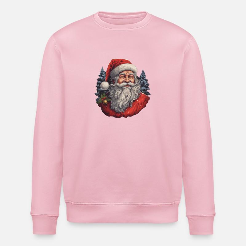 Weihnachtsmann - Stanley/Stella Unisex Bio-Sweatshirt ROLLER - Hellrosa