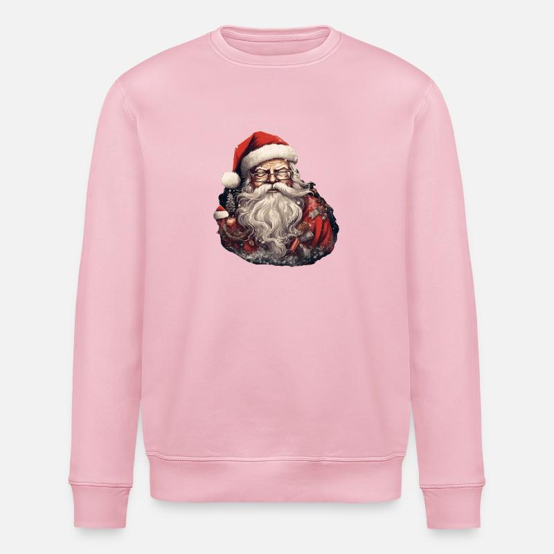 Weihnachtsmann - Stanley/Stella Unisex Bio-Sweatshirt ROLLER - Hellrosa