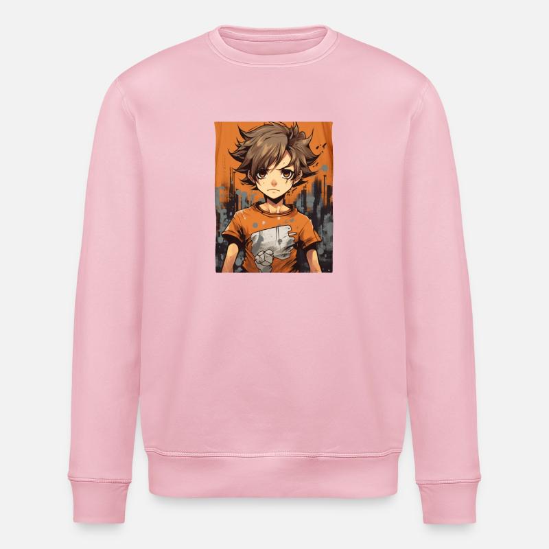 Garçon d’anime - Sweat bio ROLLER Stanley/Stella Unisexe - rose pâle