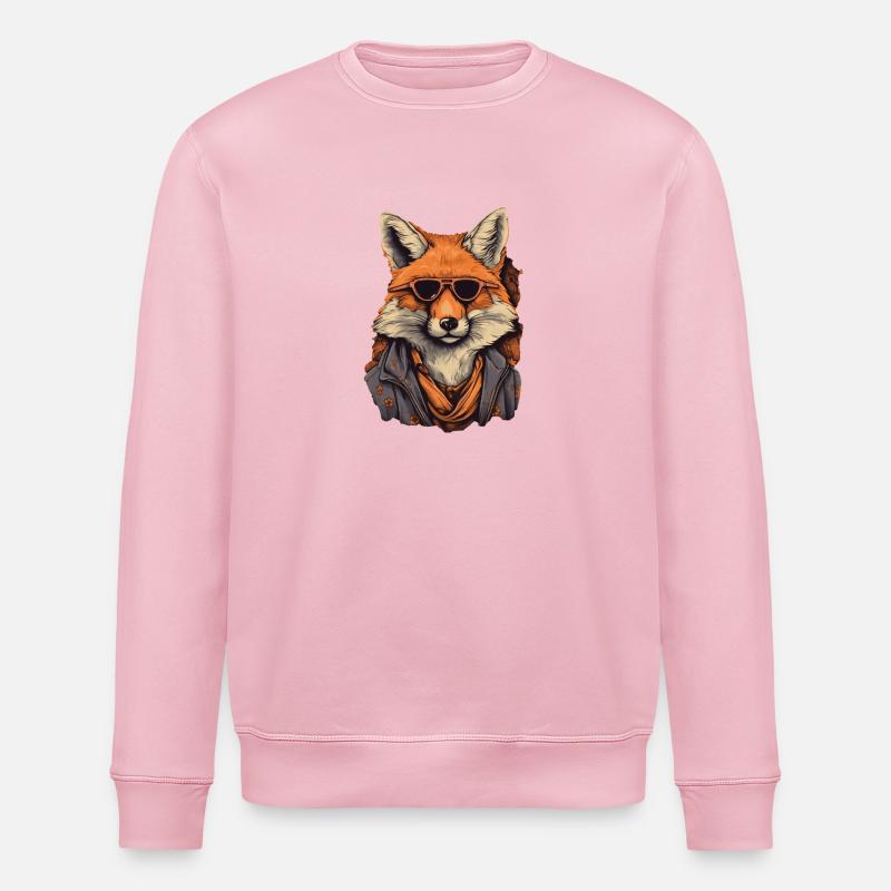 Renard - Sweat bio ROLLER Stanley/Stella Unisexe - rose pâle