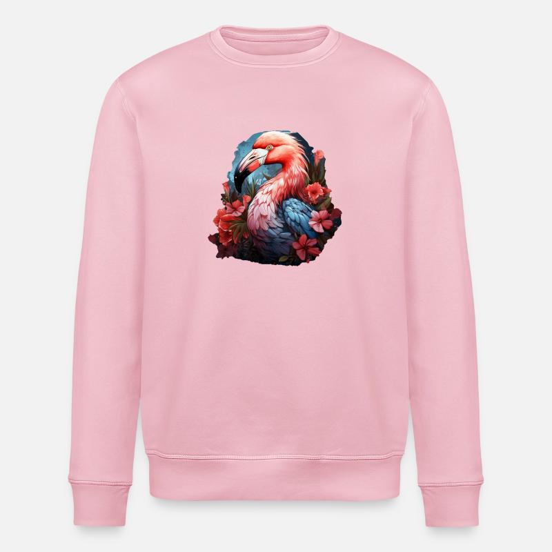 Flamingo - Stanley/Stella Unisex Bio-Sweatshirt ROLLER - Hellrosa