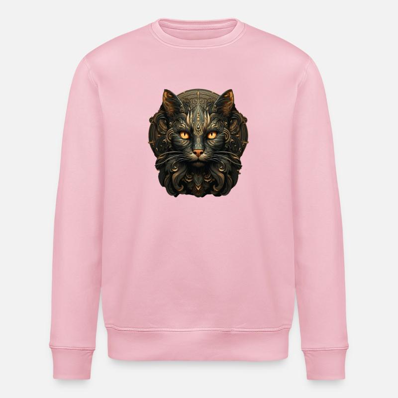 Chat - Sweat bio ROLLER Stanley/Stella Unisexe - rose pâle
