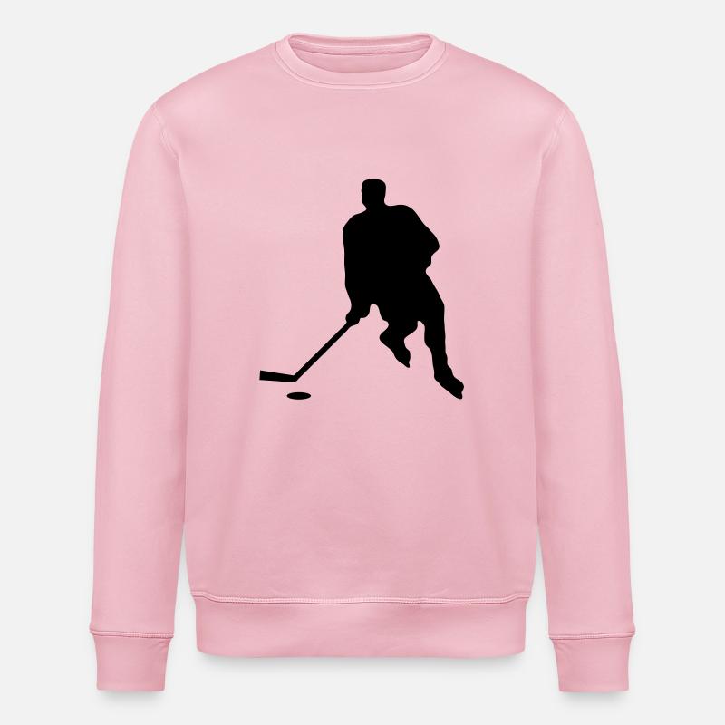 Eishockey - Stanley/Stella Unisex Bio-Sweatshirt ROLLER - Hellrosa