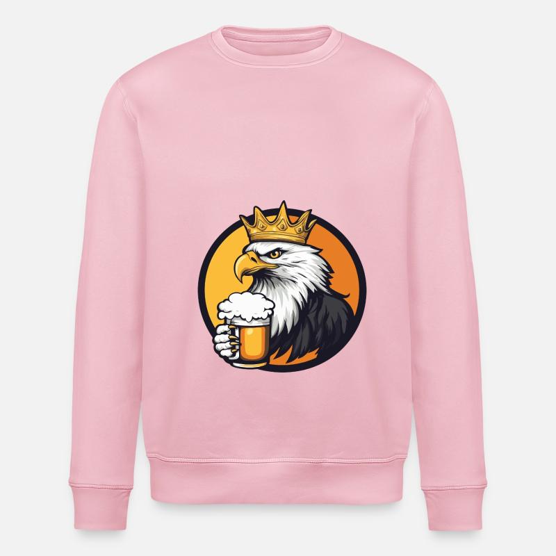 Adler Bier - Stanley/Stella Unisex Bio-Sweatshirt ROLLER - Hellrosa