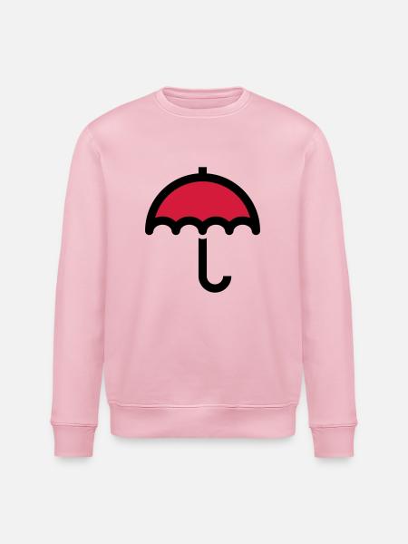Umbrella icon symbol - Stanley/Stella ROLLER Unisex Organic Sweatshirt - cotton pink