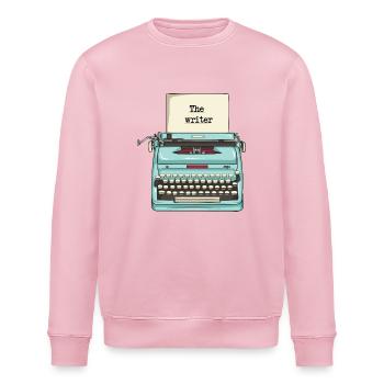 Typewriter - writer - Stanley/Stella ROLLER Unisex Organic Sweatshirt - cotton pink - Front - Nik (191cm)
