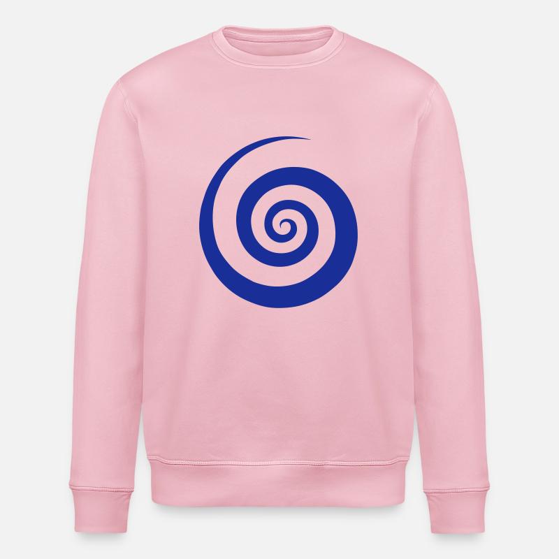 Spiral Pattern - Stanley/Stella ROLLER Unisex Organic Sweatshirt - cotton pink