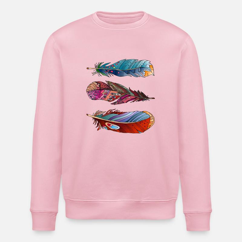 Feder - Stanley/Stella Unisex Bio-Sweatshirt ROLLER - Hellrosa