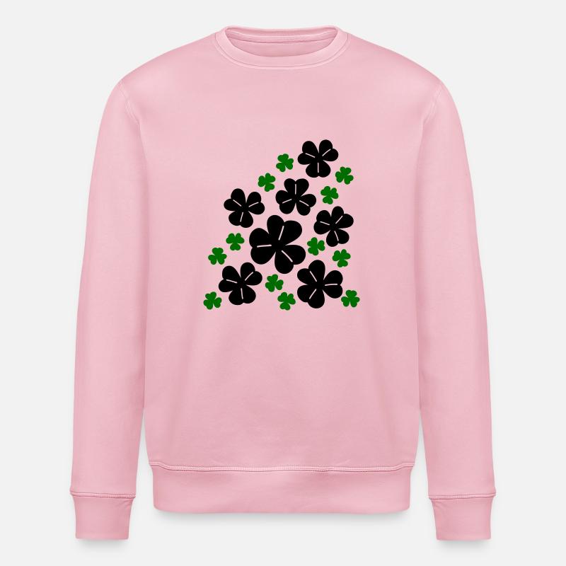 Trèfles - Sweat bio ROLLER Stanley/Stella Unisexe - rose pâle