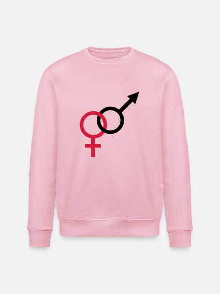 männlich weiblich - Stanley/Stella Unisex Bio-Sweatshirt ROLLER - Hellrosa