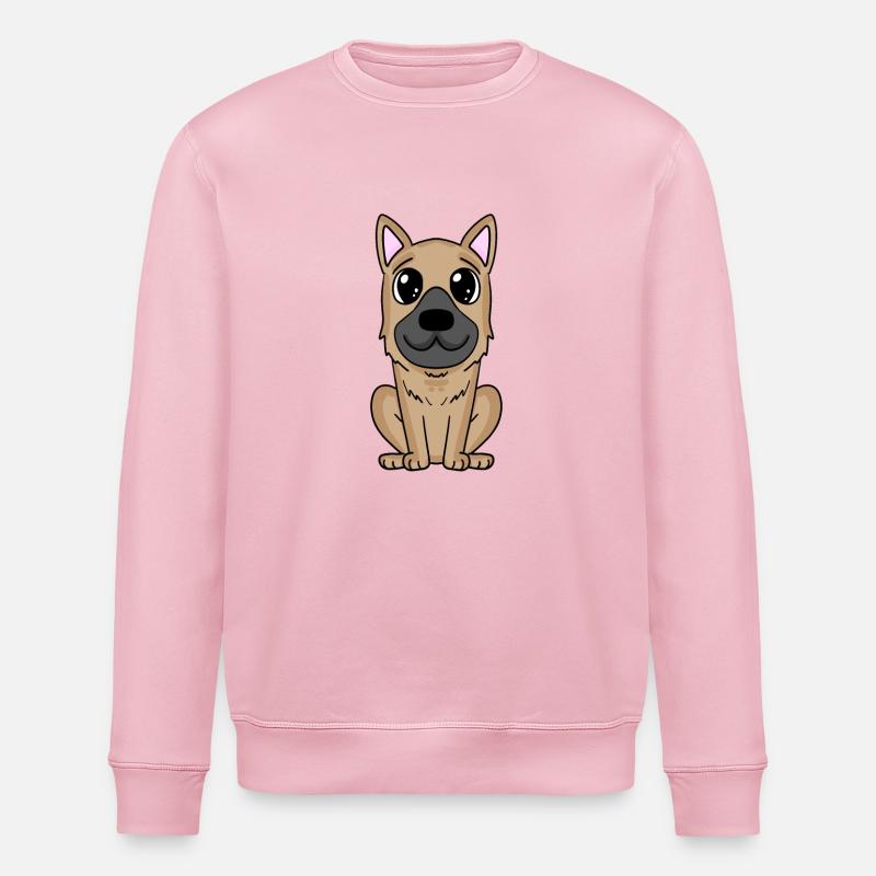 Deutscher Schäferhund - Stanley/Stella Unisex Bio-Sweatshirt ROLLER - Hellrosa
