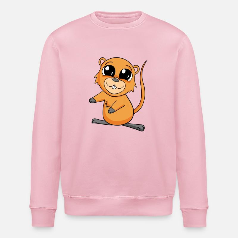 Quokka - Sweat bio ROLLER Stanley/Stella Unisexe - rose pâle