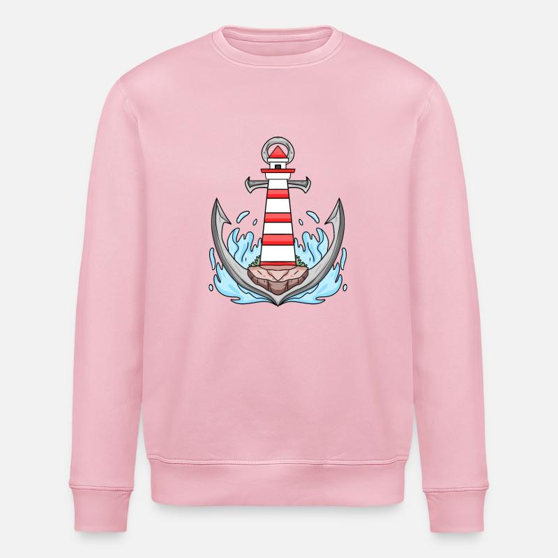 Anker Leuchtturm - Stanley/Stella Unisex Bio-Sweatshirt ROLLER - Hellrosa