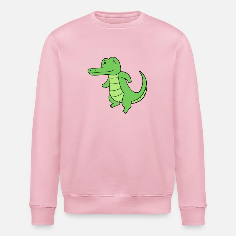 Krokodil - Stanley/Stella Unisex Bio-Sweatshirt ROLLER - Hellrosa
