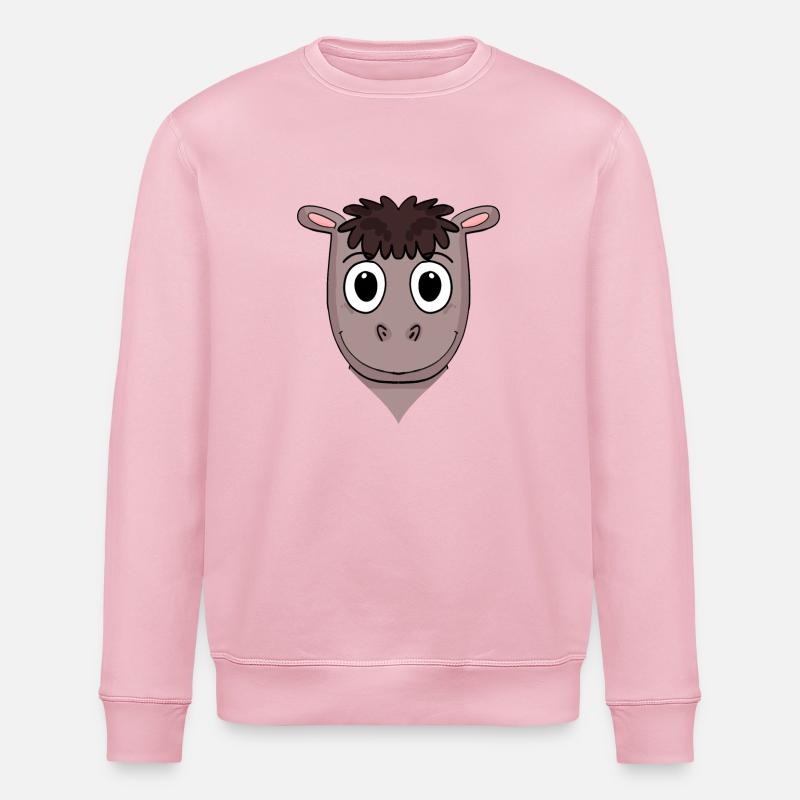 Pferd - Stanley/Stella Unisex Bio-Sweatshirt ROLLER - Hellrosa