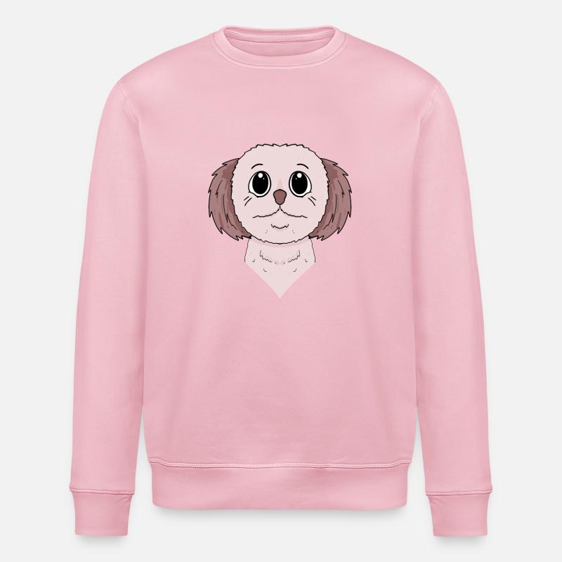 Shih Tzu Hunde Hunderasse - Stanley/Stella Unisex Bio-Sweatshirt ROLLER - Hellrosa