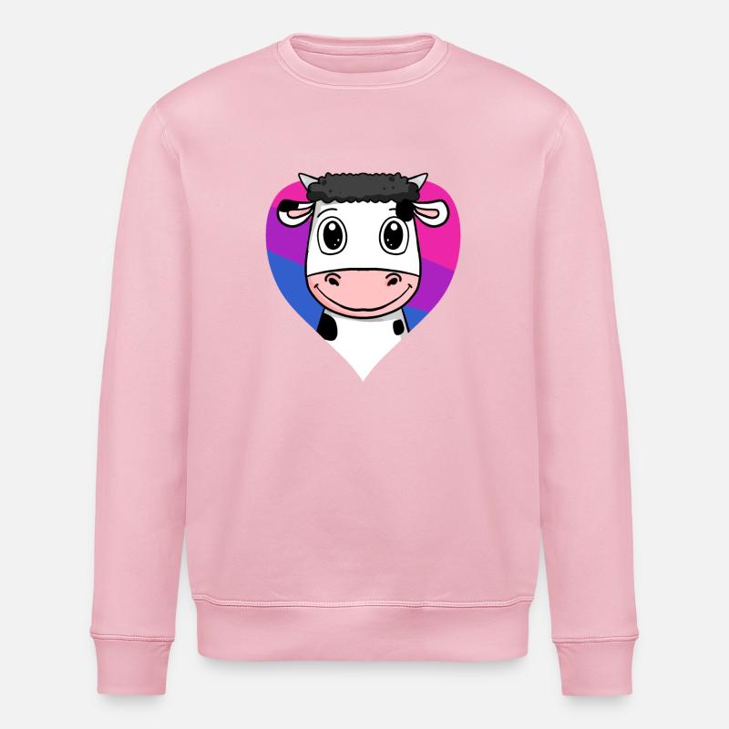 Bisexuell Kuh Geschenk - Stanley/Stella Unisex Bio-Sweatshirt ROLLER - Hellrosa