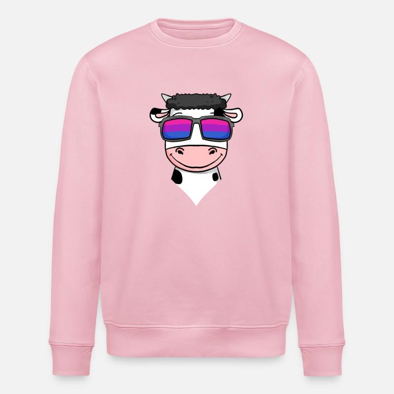 Bisexuell Kuh Geschenk - Stanley/Stella Unisex Bio-Sweatshirt ROLLER - Hellrosa