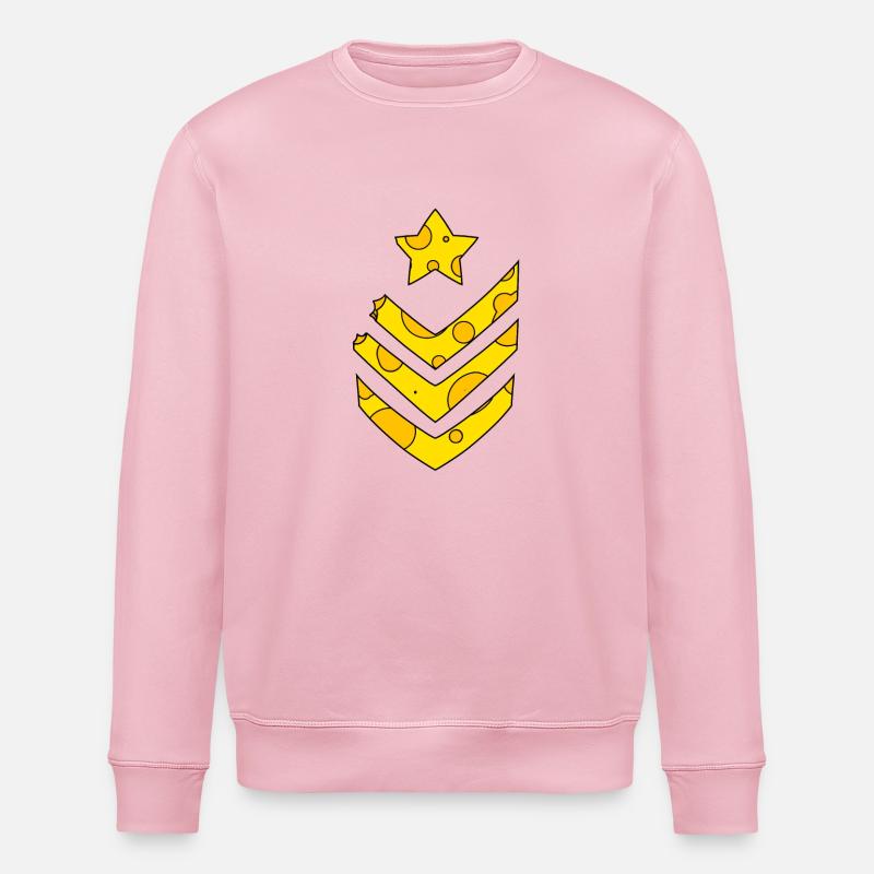Médaille de l’armée du fromage - Sweat bio ROLLER Stanley/Stella Unisexe - rose pâle