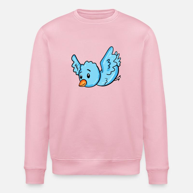 Bleu oiseau - Sweat bio ROLLER Stanley/Stella Unisexe - rose pâle