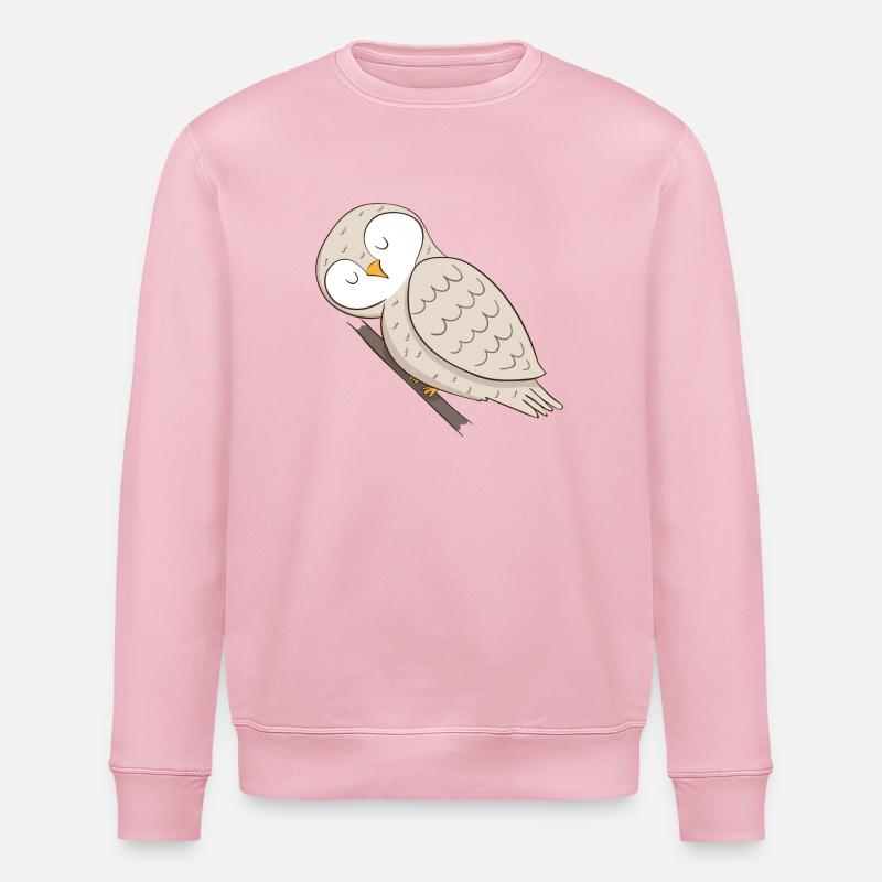 Hibou - Sweat bio ROLLER Stanley/Stella Unisexe - rose pâle