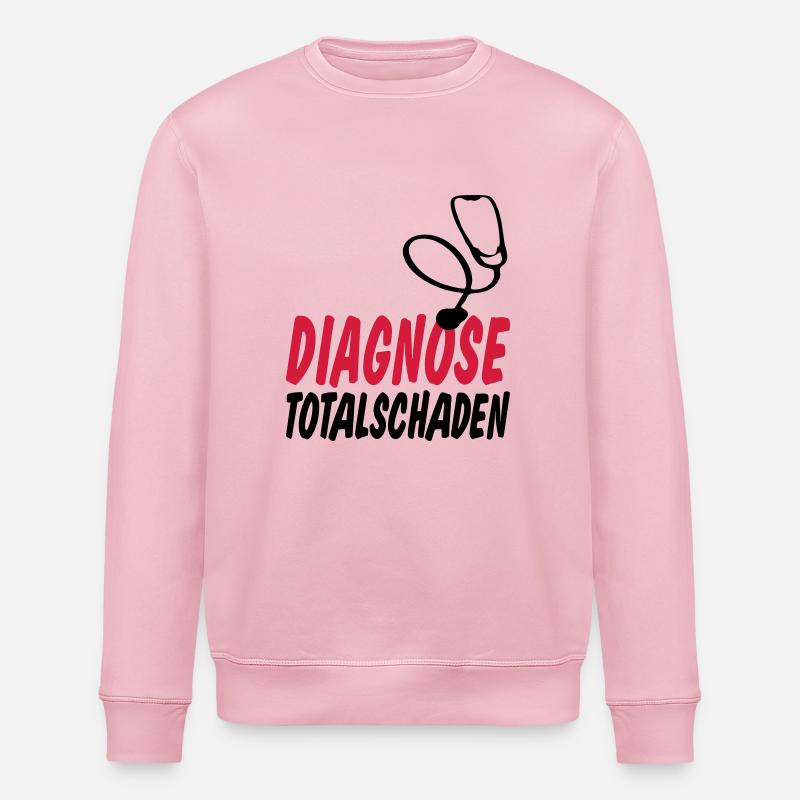 diagnose totalschaden - Stanley/Stella Unisex Bio-Sweatshirt ROLLER - Hellrosa