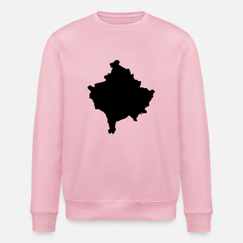 KOSOVO Map - Stanley/Stella Unisex Bio-Sweatshirt ROLLER - Hellrosa