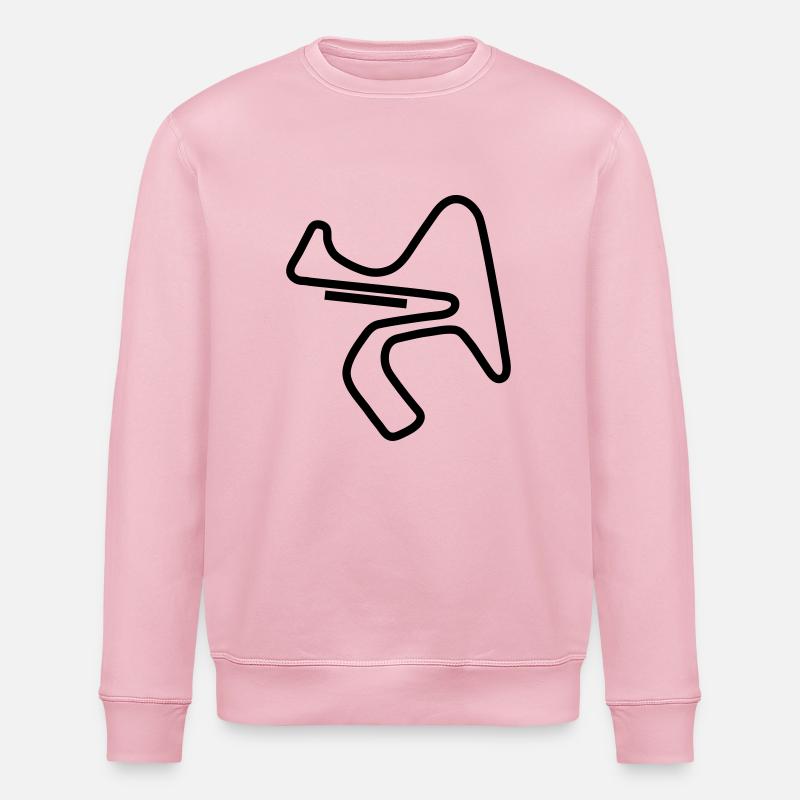 circuito_spagna_c1 - Stanley/Stella ROLLER Unisex Organic Sweatshirt - cotton pink