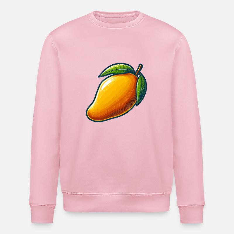 Mango, exotic fruit - Stanley/Stella ROLLER Unisex Organic Sweatshirt - cotton pink
