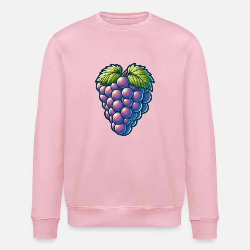 Grappe de raisin - Sweat bio ROLLER Stanley/Stella Unisexe - rose pâle