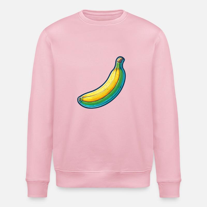 Kontrastierende Banane - Stanley/Stella Unisex Bio-Sweatshirt ROLLER - Hellrosa